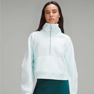 Lululemon Scuba Oversized Funnel-Neck Half Zip - Sheer Blue - Size M/L